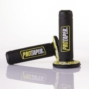 108-13-YW Motorcycle Handlebars Protaper Grips - Black Yellow