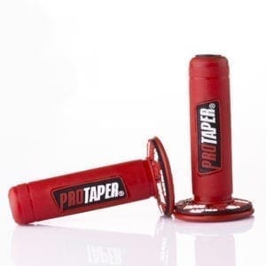 108-14-RD Motorcycle Handlebars Protaper Grips - Neon Red