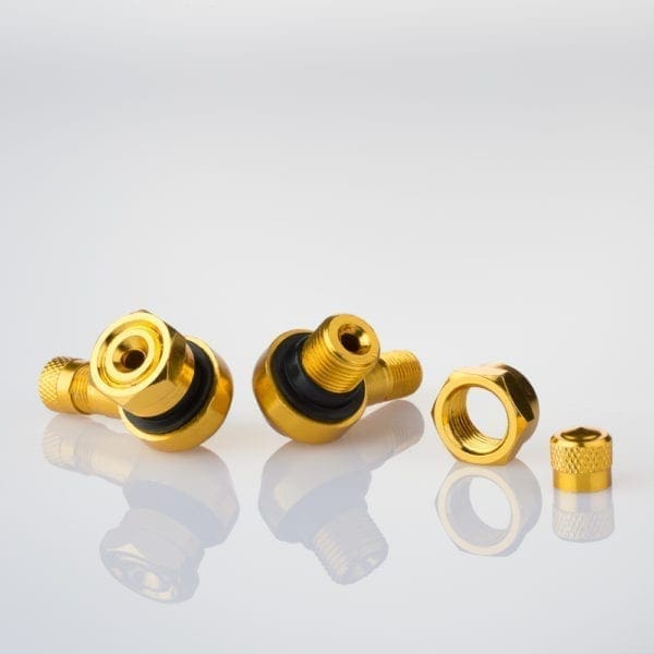 205-AL61 GOLD Motorcycle Wheels Tyre Valves 11.3mm Gold