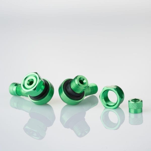 205-AL61 GREEN Motorcycle Wheels Tyre Valves 11.3mm Green